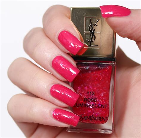 ysl rose luminescent nail polish|ysl la laque nail varnish.